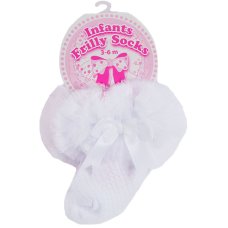 GS214-W: White Tutu Socks (NB-6 Months)